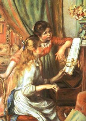 Pierre Auguste Renoir Girls at the Piano France oil painting art